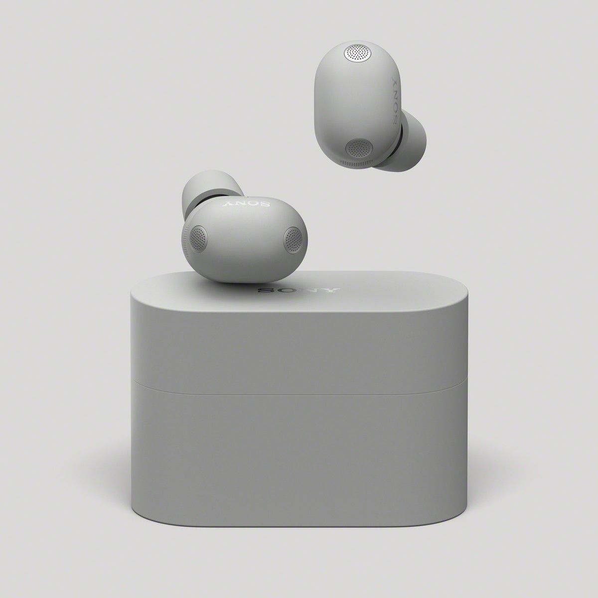 Sony WF-1000XM6 buds and case in silver