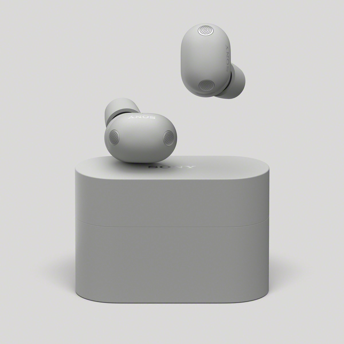 Sony WF-1000XM6 buds and case in silver