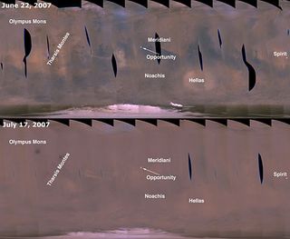 Martian Dust Storms Engulf Planet