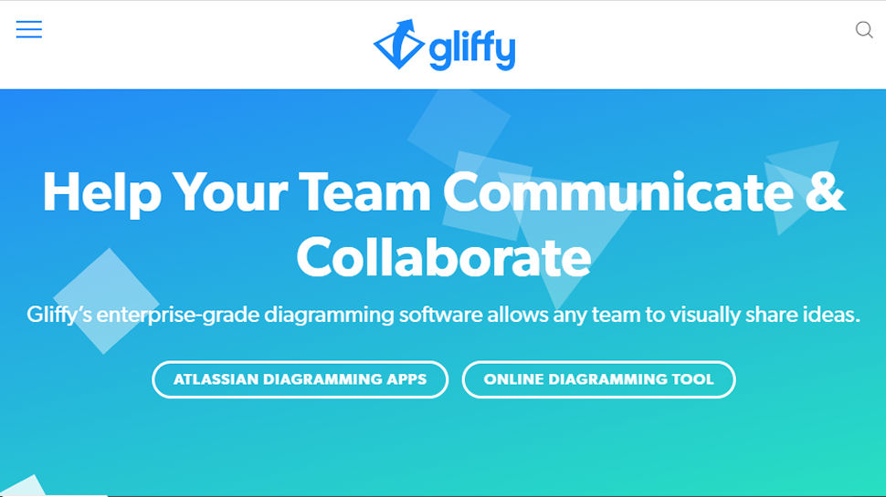 Website screenshot of Gliffy