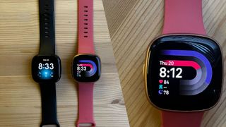 A side by side comparison of the Fitbit Versa 3 and Fitbit Versa 4