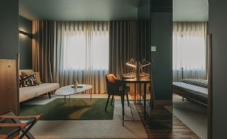 Living room in guestroom at Torel Avant Garde, Porto, Portugal