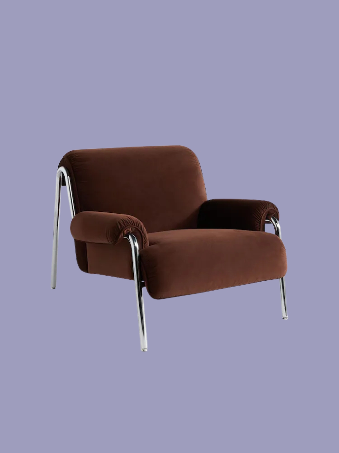 MADE.COM, Made.com Velvet Dark Truffle Brown Lorien Chair