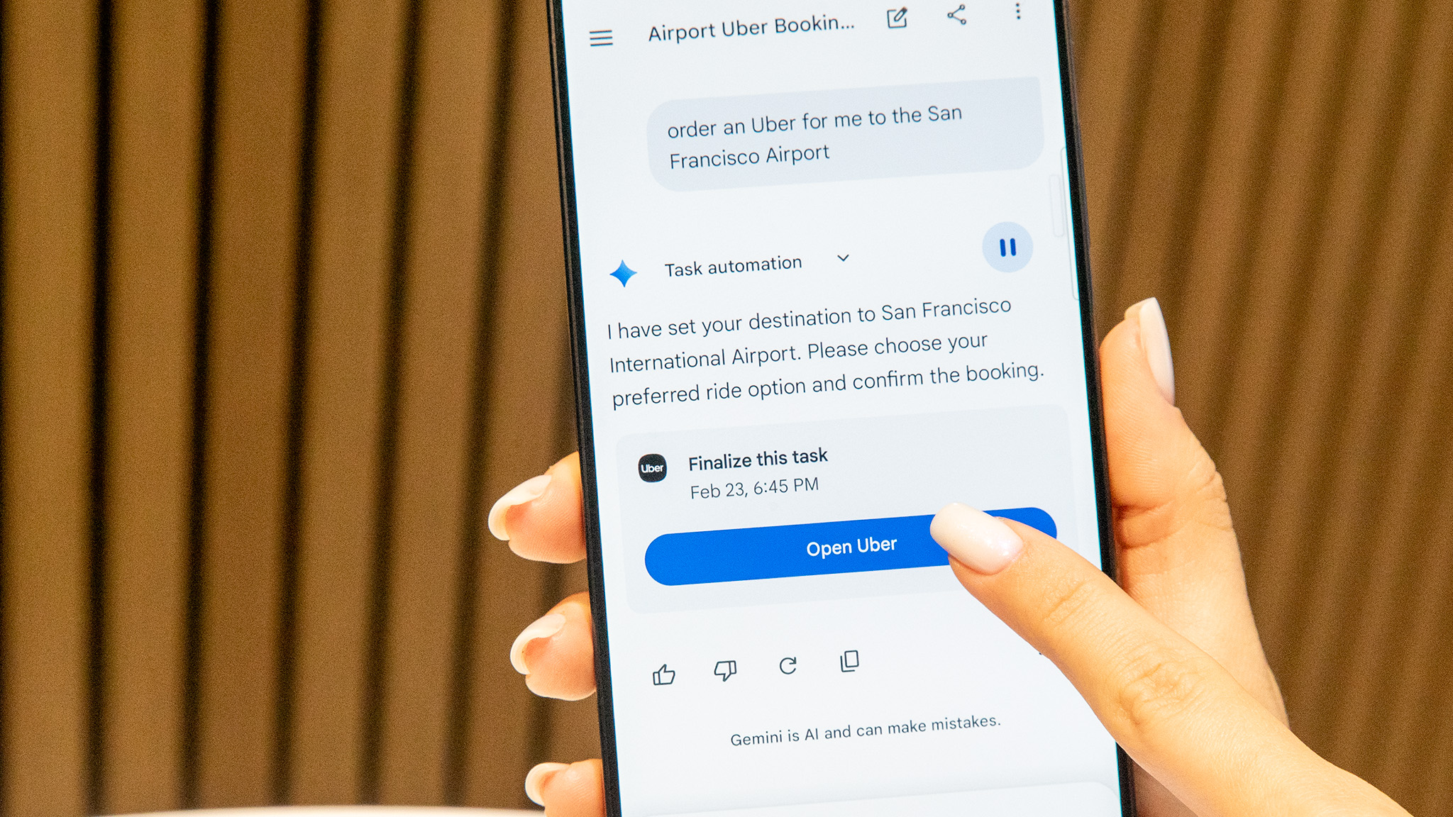 Automating tasks with Bixby and Gemini on a Samsung Galaxy S26 Ultra