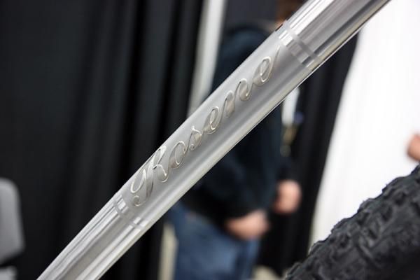 Rosene included a beautiful raised logo on its stainless steel bike at NAHBS.