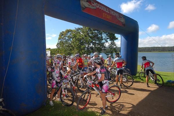 The start of stage 2 of the Crocodile Trophy