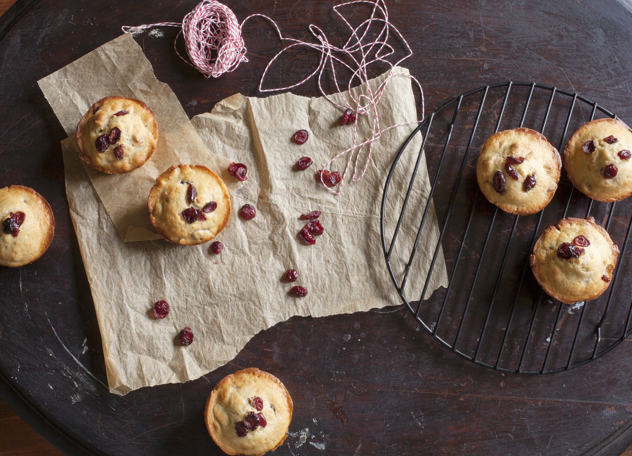 Dried cranberry muffins with Stilton cheese recipe