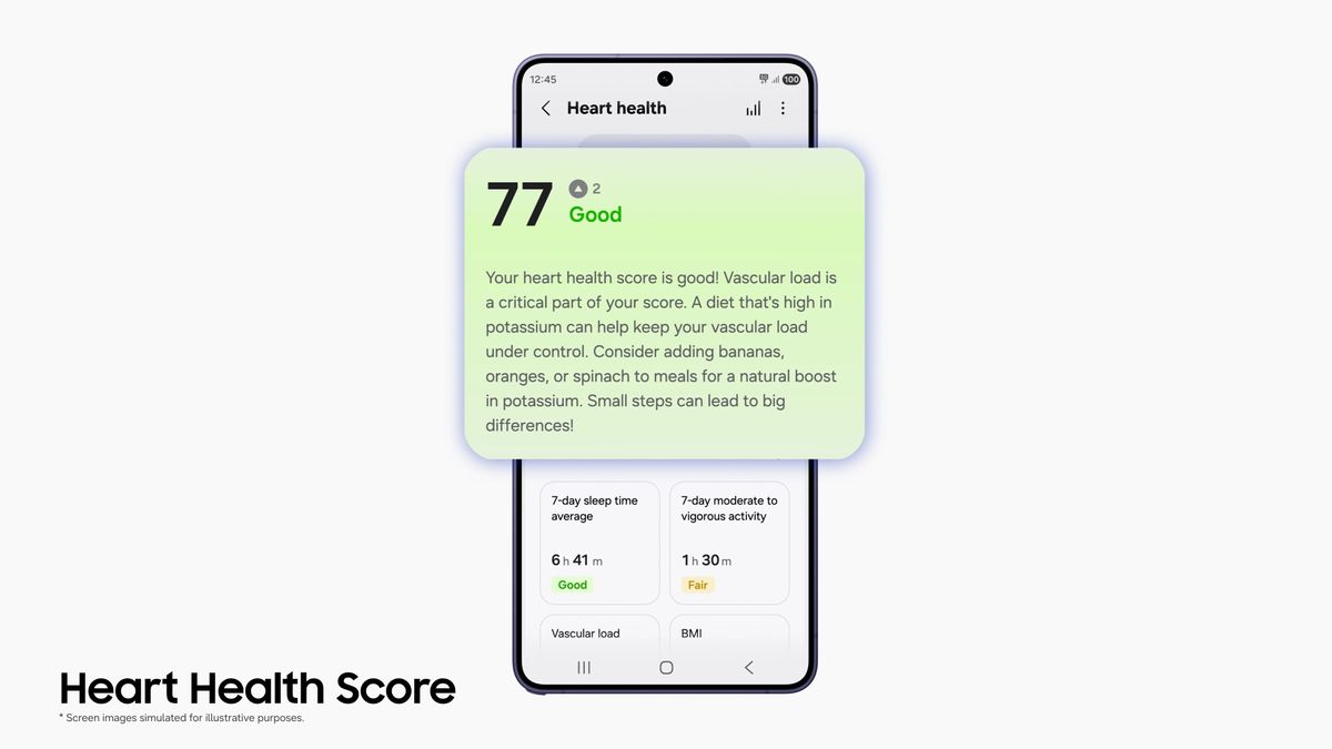 Samsung Health app is preparing a Heart Health Score, which aims to help users understand how activity, sleep, and stress can impact their heart.