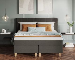 Best mattress on bed frame in bedroom lifestyle image