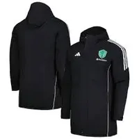 Adidas Seattle Sounders FC Tiro 24 Full-Zip Hoodie Rain Jacket - Black