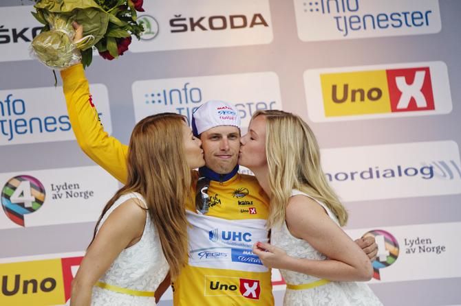 Marc de Maar (UnitedHealthcare) held onto the yellow jersey