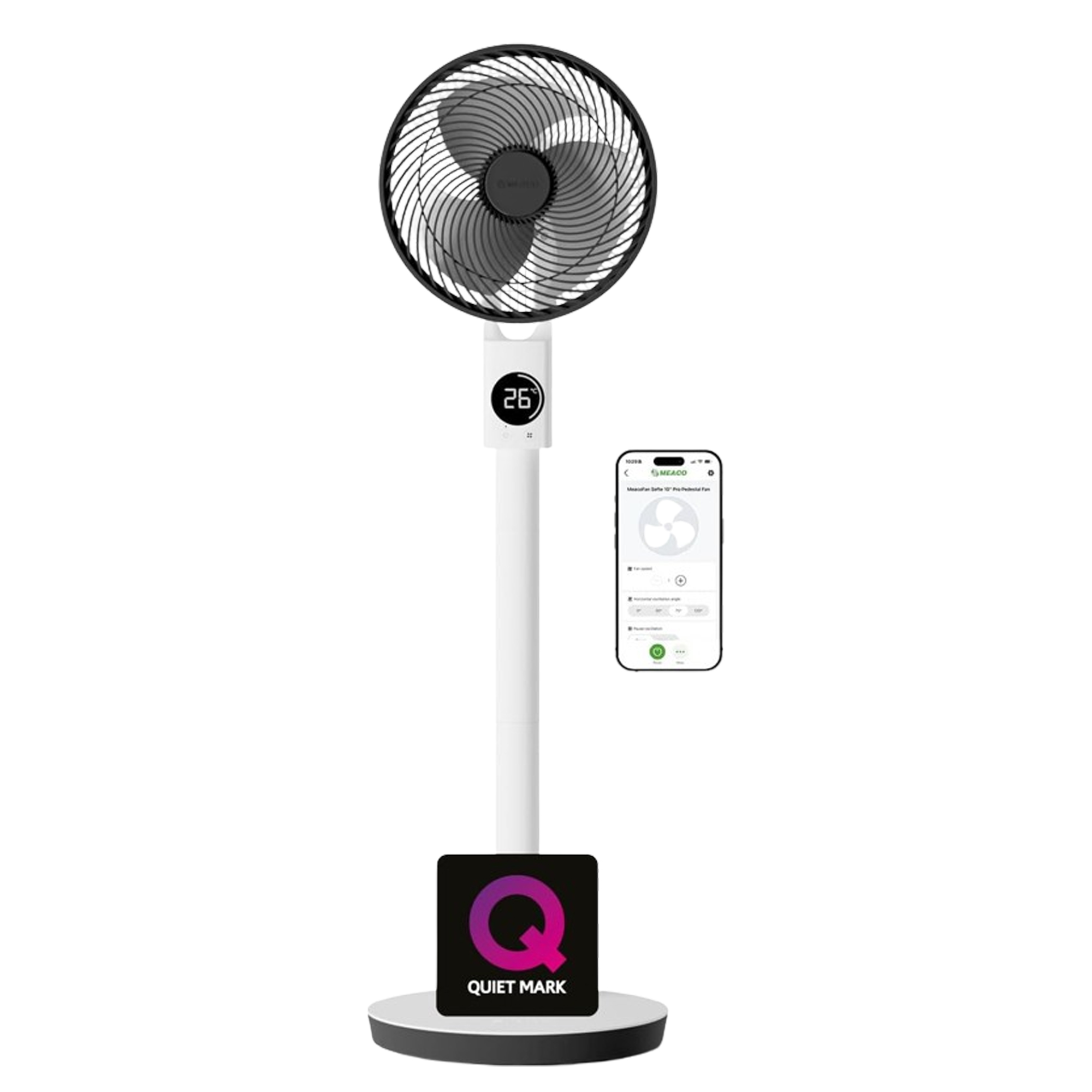 Meaco, MeacoFan Sefte&amp;reg; Pro 10" Pedestal Battery Air Circulator