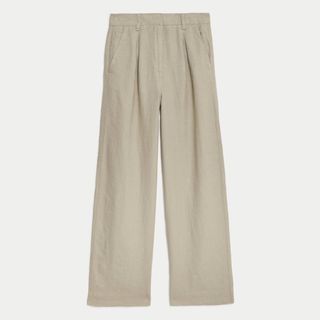 Pure Linen Wide Leg Trousers