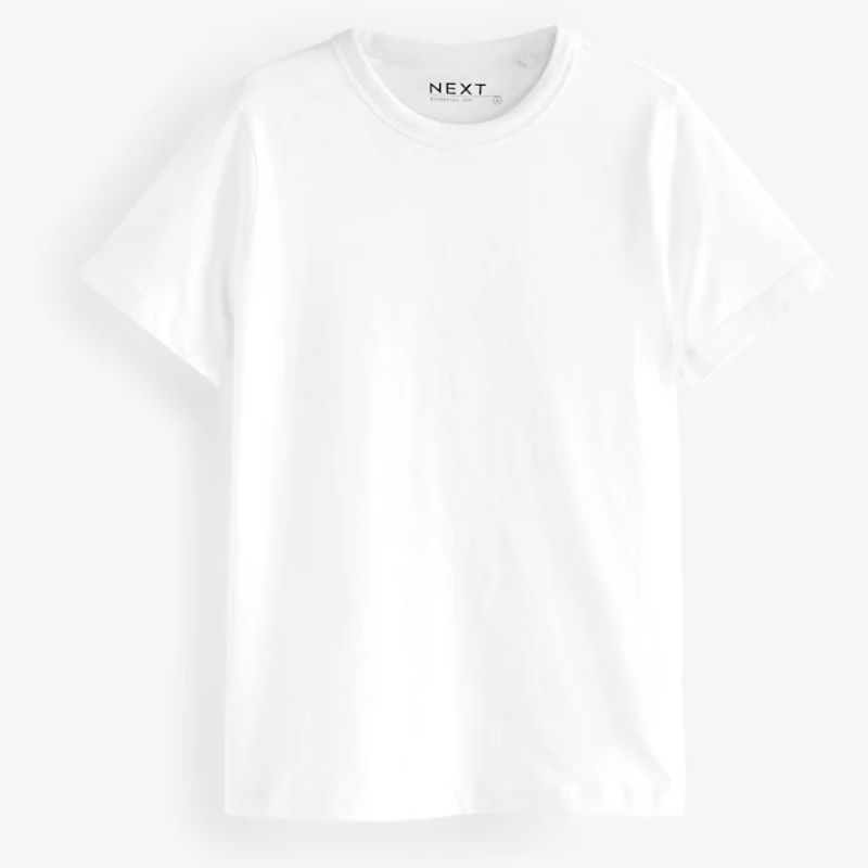 Next, plain white t-shirt