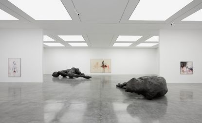Installation view of Tracey Emin’s ‘A Fortnight of Tears’ at White Cube Bermondsey