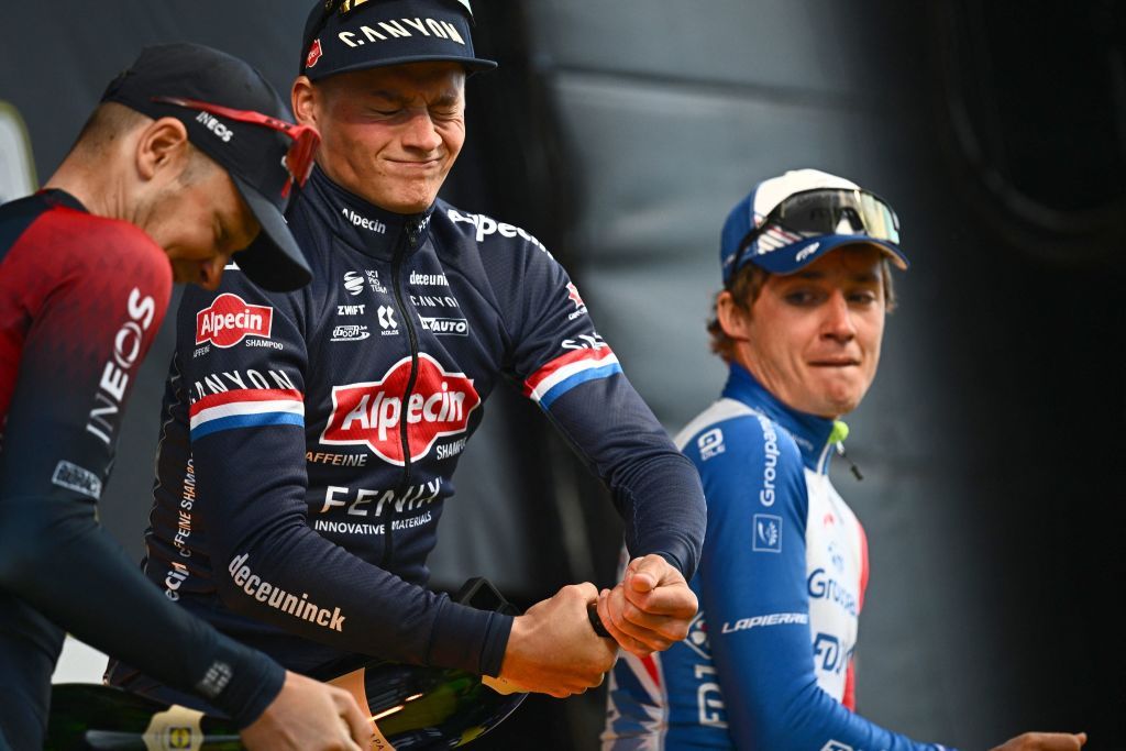 Mathieu van der Poel uncorks the champagne