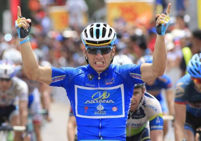 Andrea Guardini (Astana) wins this seventh stage of the Tour de Langkawi