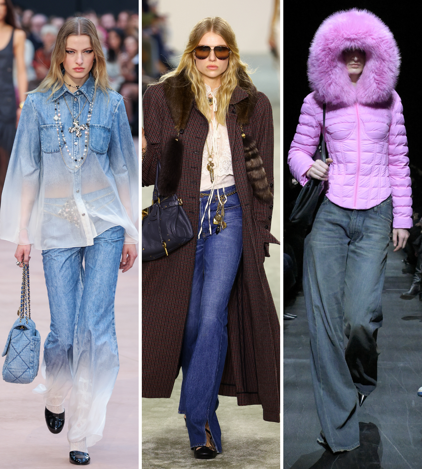 best flared jeans runway imagery