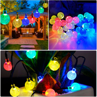 50 LED Solar Powered Crystal Ball Decorative Lights: was £12.99, now £9.59, Amazon