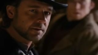A close up of Russell Crowe in 3:10 To Yuma