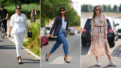 Street style images of smart casual outfit ideas