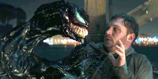 Venom Eddie cornered by his Symbiote