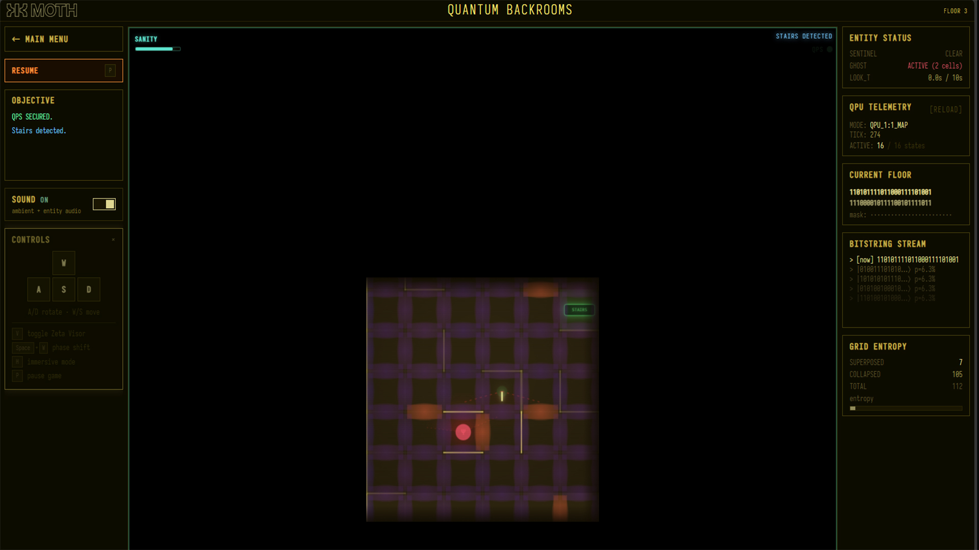 Overhead map view in Quantum Backrooms