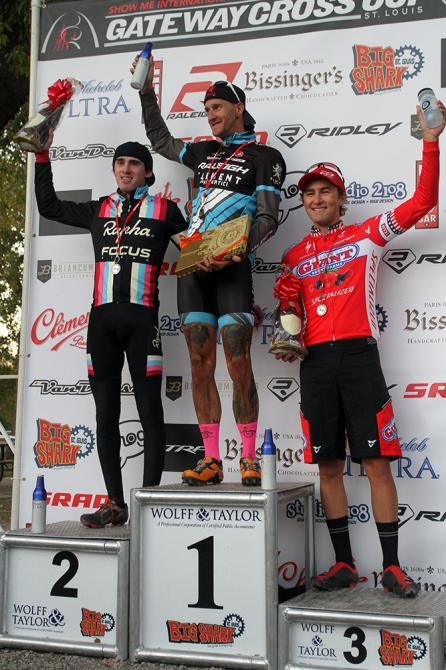 The Gateway Cross place-getters salute the crowd.
