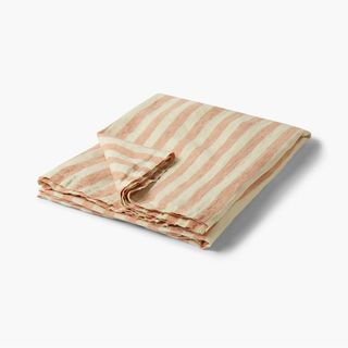 Stripe linen beach towel 