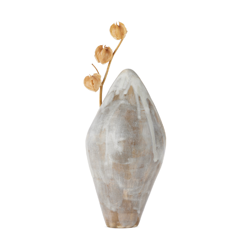 Green Slit Vessel Vase