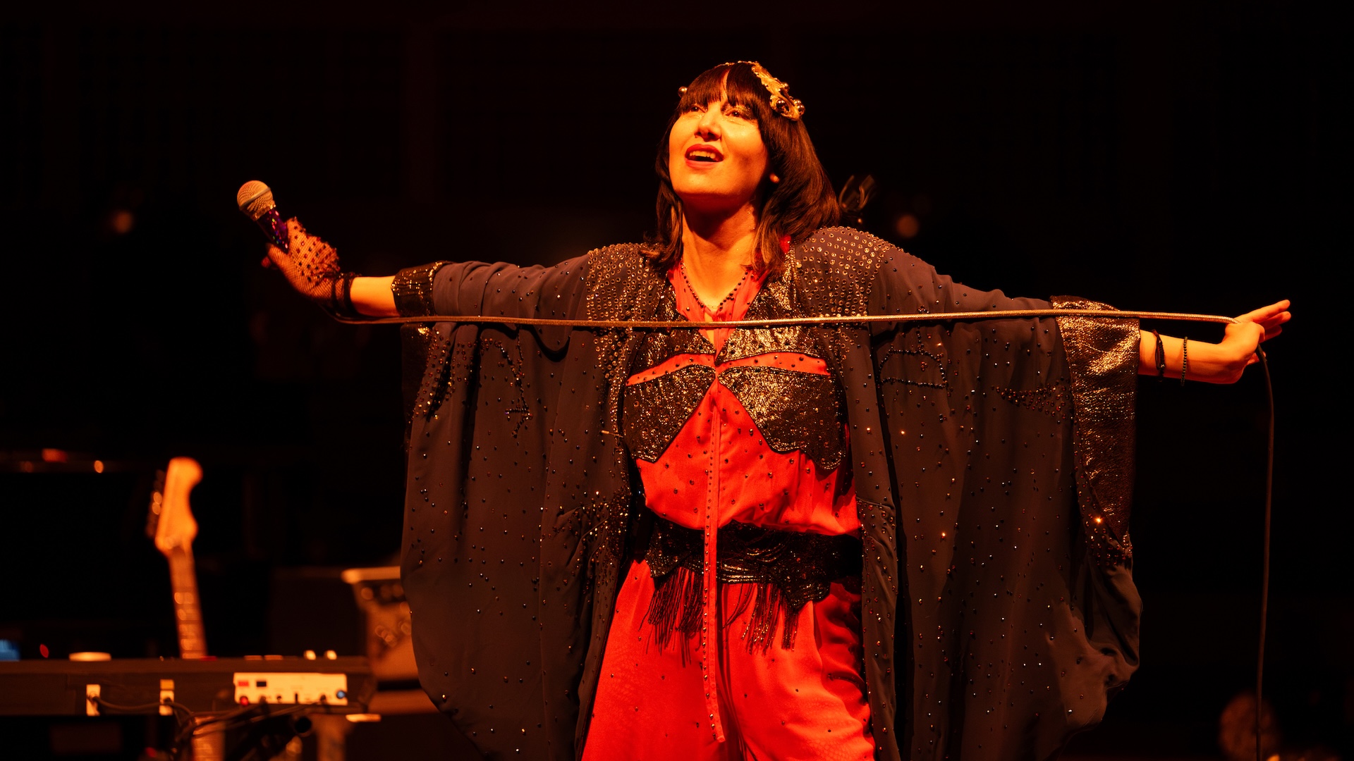 Karen O of Yeah Yeah Yeahs performs at Louise M. Davies Symphony Hall on July 14, 2025 in San Francisco