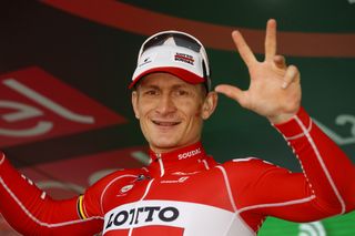 Andre Greipel (Lotto Soudal) took three wins in the Giro d'Italia