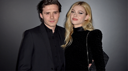 Brooklyn Beckham and Nicola Peltz attends the Saint Laurent show as part of the Paris Fashion Week Womenswear Fall/Winter 2020/2021 on February 25, 2020 in Paris, France