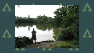 Best catfish lakes: an angler fishing at Wintons