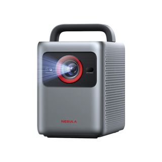 Nebula Cosmos 4K SE projector on white, front view