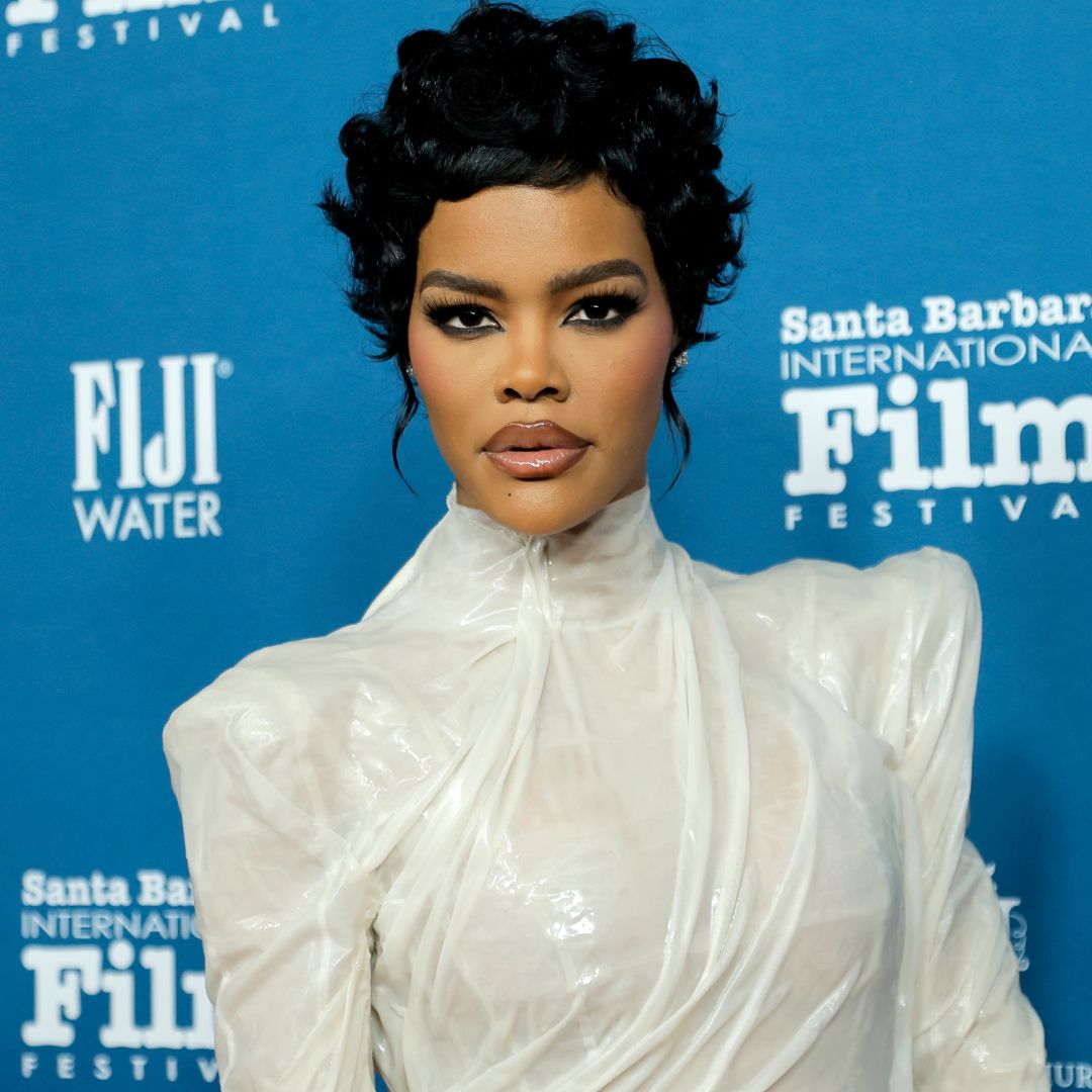 Teyana Taylor attended the Santa Barbara Film Festival in a liquified Ashi Studio gown