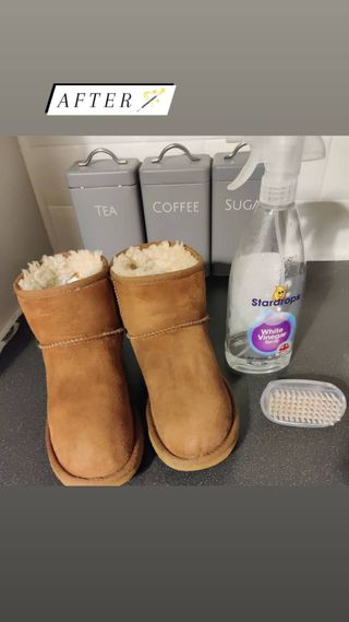 After Ugg boots sprayed clean