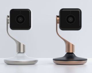 hive view home monitoring camera in white and copper colour