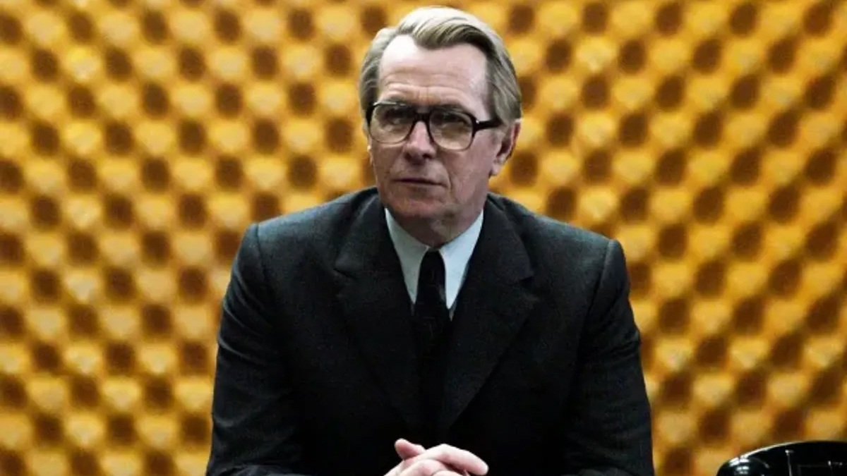 George Smiley in a secret room.