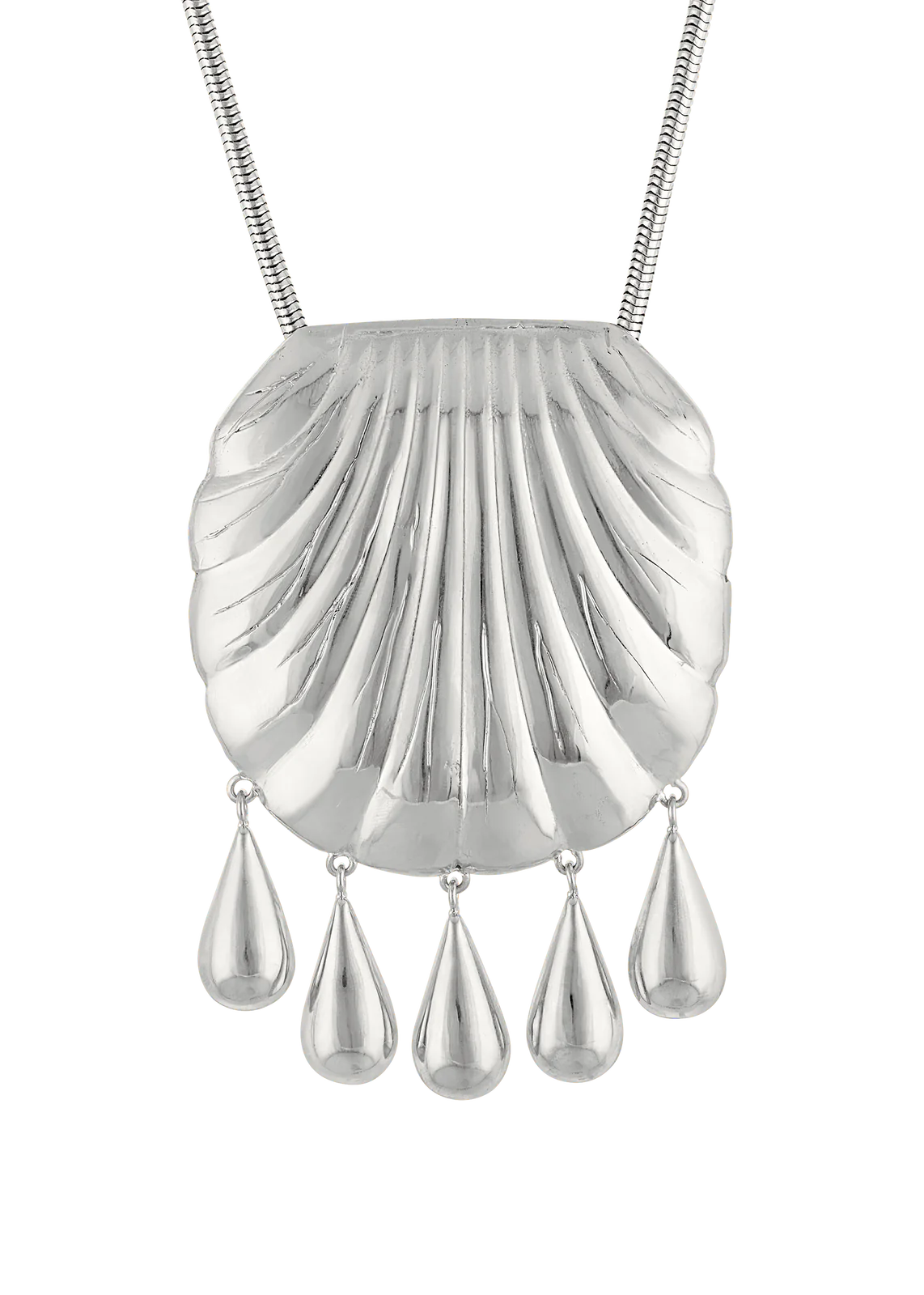 JUJU VERA, Petra Shell Necklace Silver