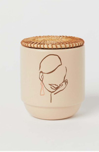 Rattan-lid Scented Candle
