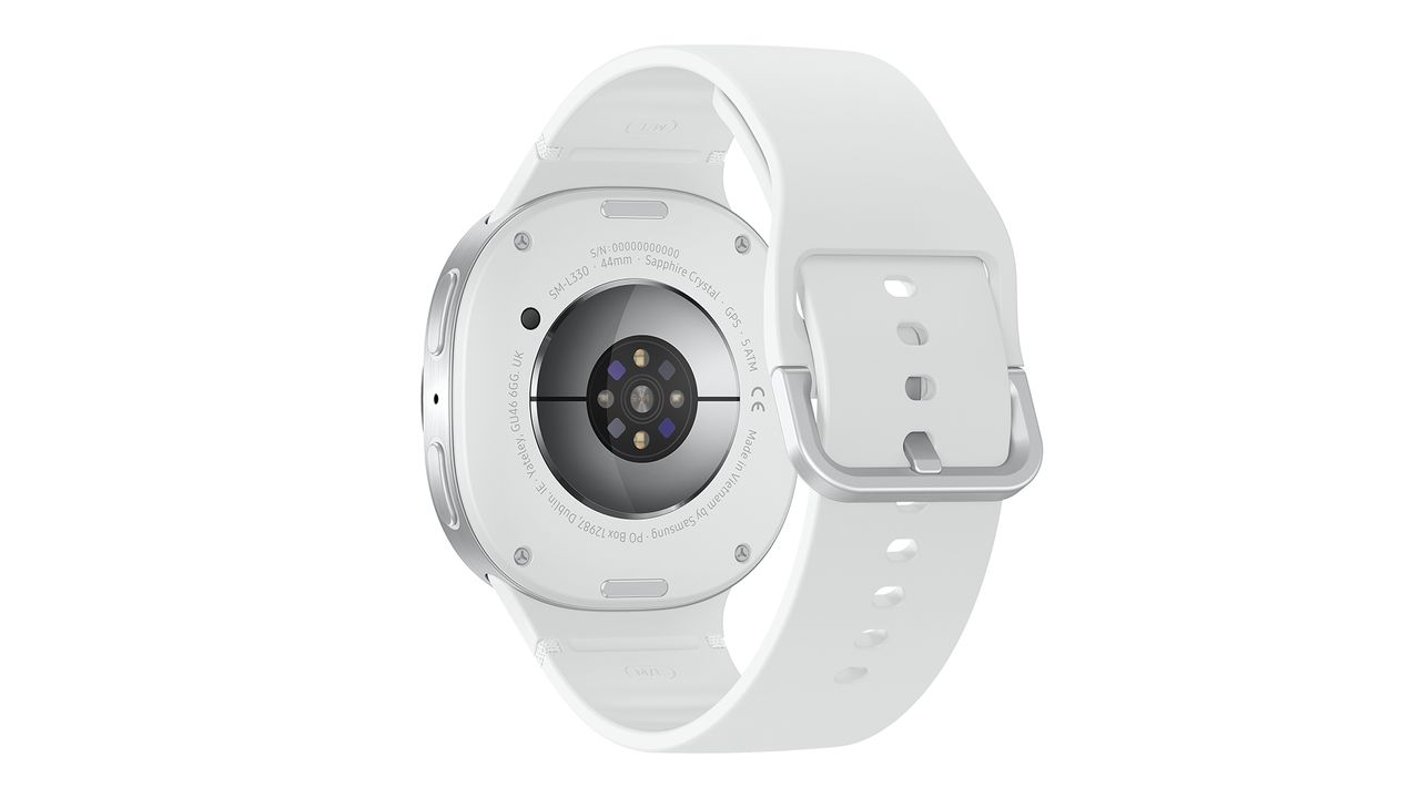 Samsung Galaxy Watch 8 against white background