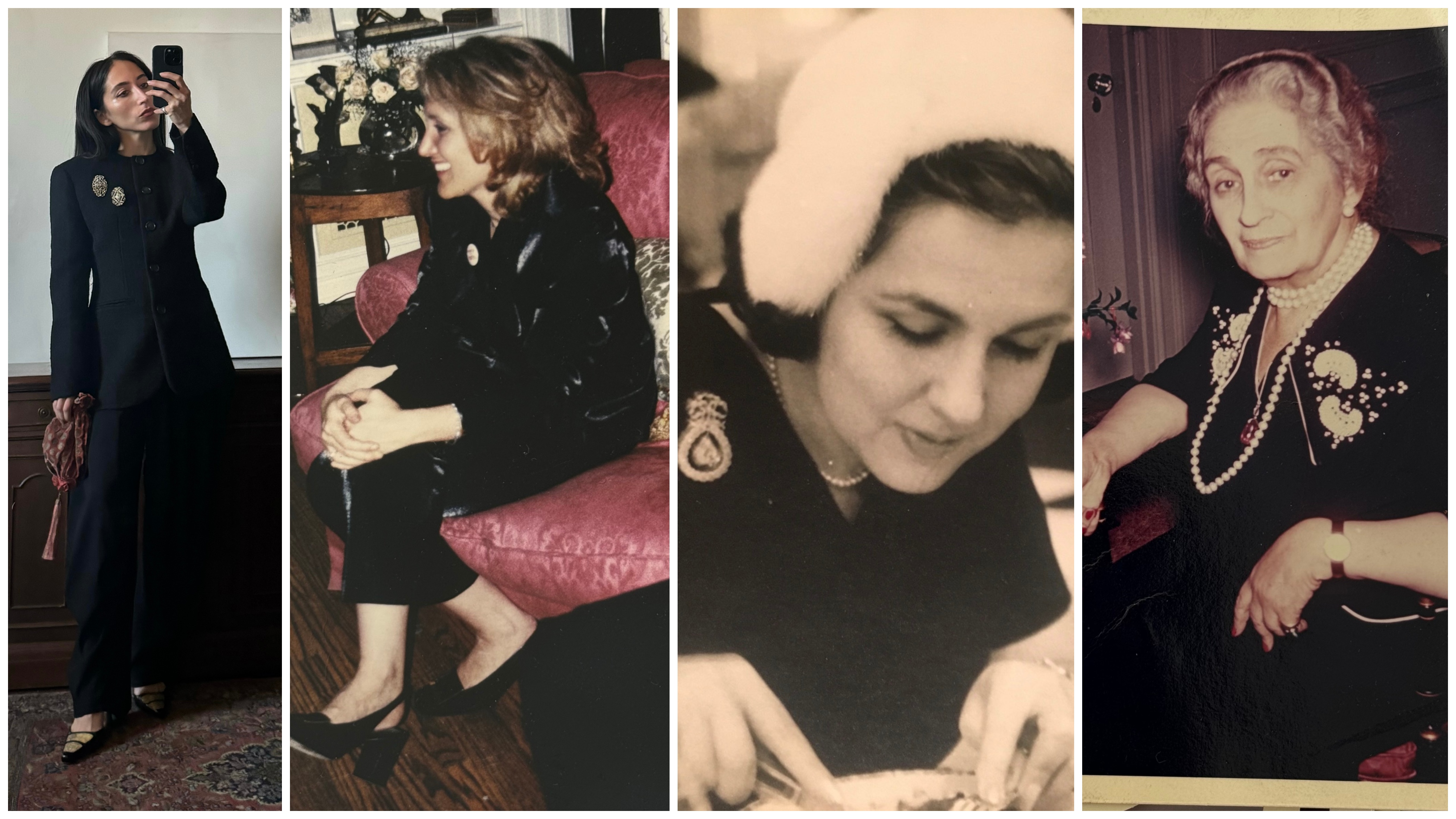 collage of Alexis Badiyi and her mother, grandmother, and great-grandmother