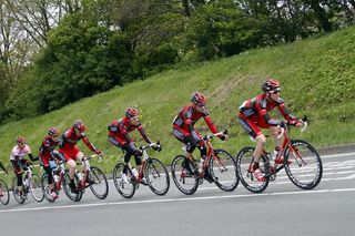 The BMC team controls the race early on stage 3