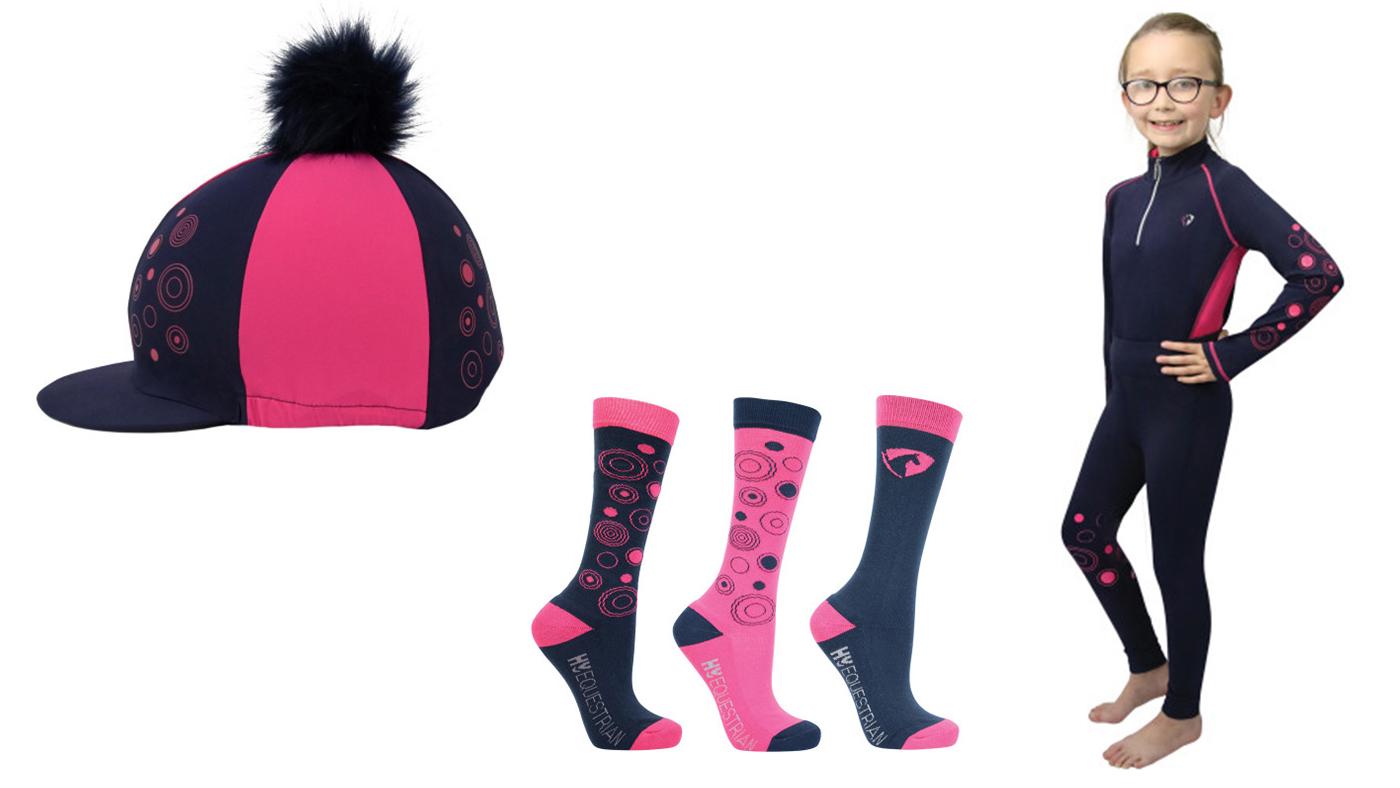 Hy DynaMizs Ecliptic Collection navy/magenta matchy-matchy set for children
