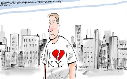 Editorial cartoon U.S. NYC terror attack