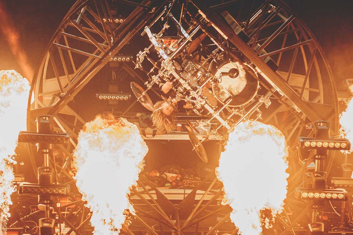 Parkway Drive performing at Golden Gods
