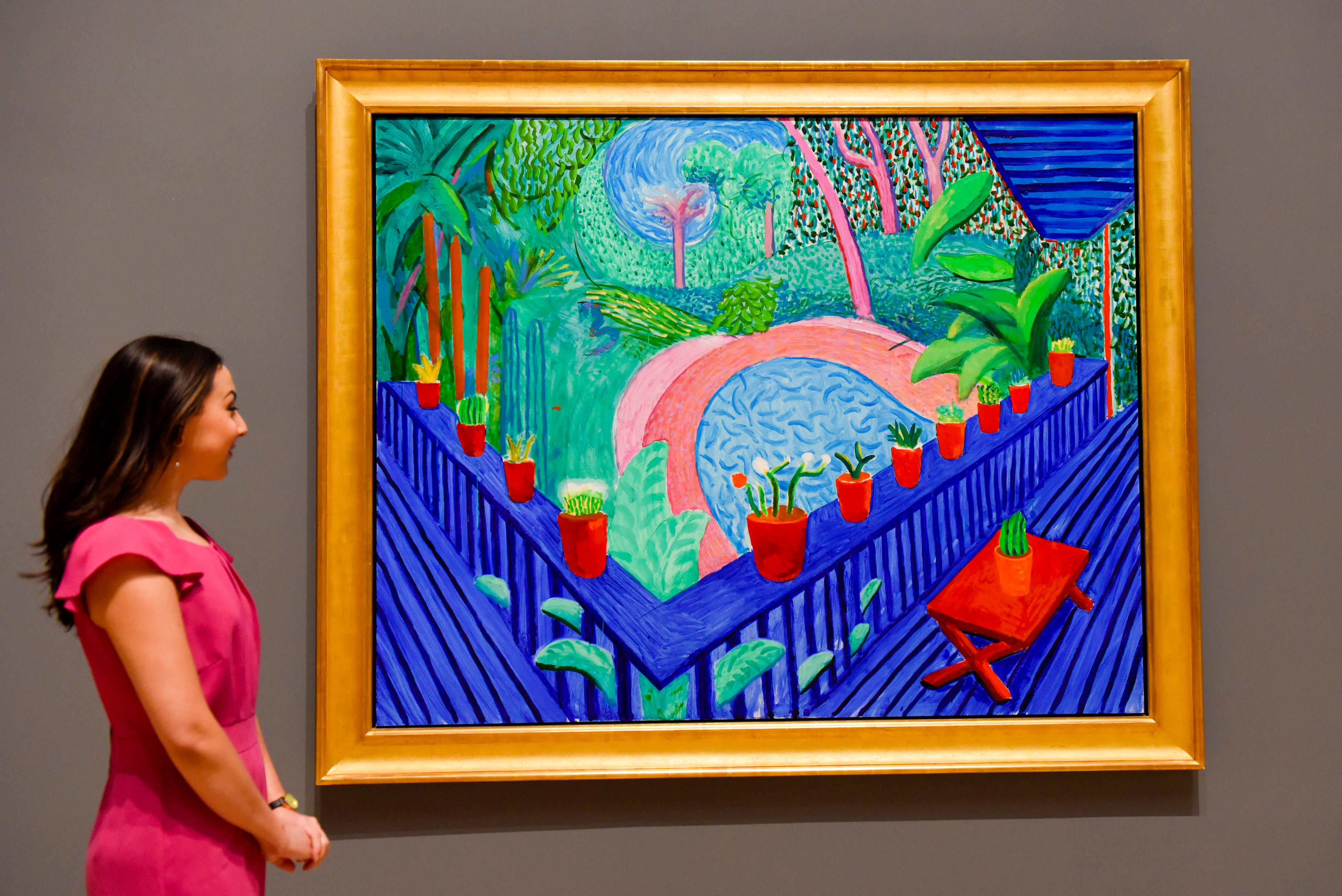 David Hockney&#039;s &#039;Red Pots in a Garden&#039;