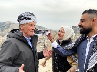 Michael joins in the preparations for the Kurdish New Year in Akre.