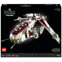 Lego Star Wars UCS Republic Gunship: was $399.99

Save $70 on this elite Lego model of a Republic Gunship from Star Wars by using the code BFGUNSHIP